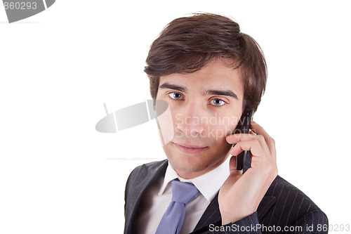 Image of businessman on the phone