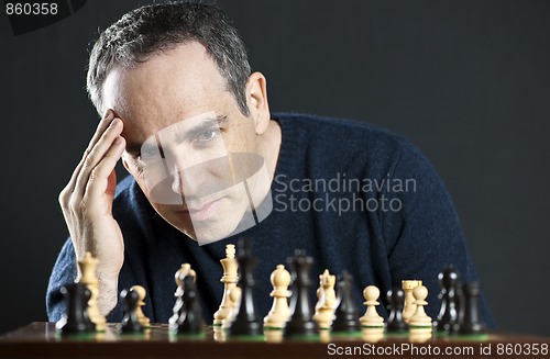 Image of Man playing chess