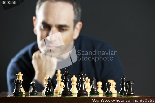 Image of Man playing chess