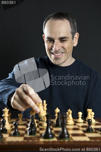 Image of Man playing chess