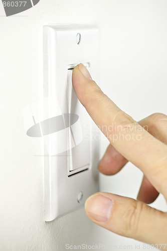 Image of Turning off light switch