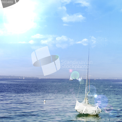 Image of White boat