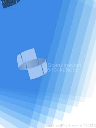 Image of Blue Gradient Background with Copy Space.
