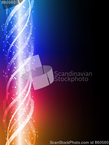 Image of Colorful Glowing Lines Background.