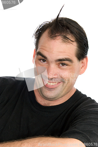 Image of silly man with hair spike