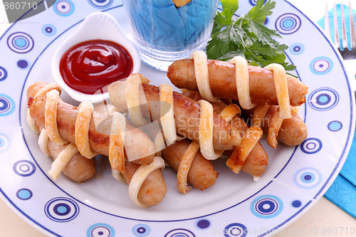 Image of Sausages Wrapped In Pastry