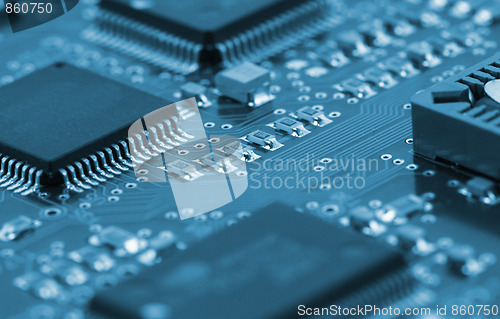 Image of chips on circuit board