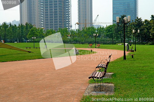 Image of Walk way in city park