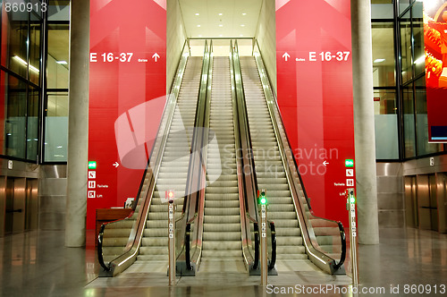 Image of Escalators in airport