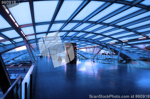 Image of Architecture of modern train station