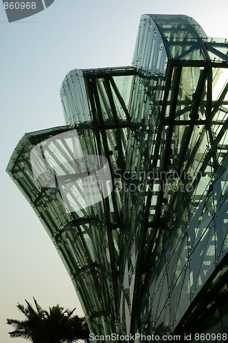 Image of Abstract of green glass