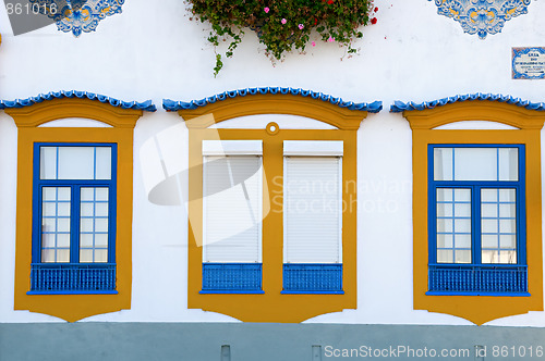 Image of Colorful houses' wall