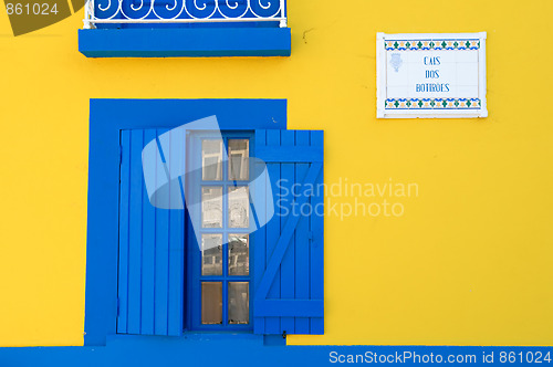 Image of Colorful houses' wall