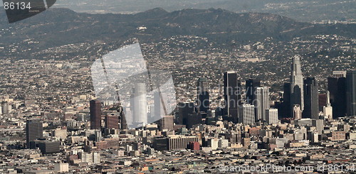 Image of Downtown Los Angeles and holywood