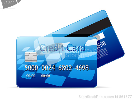 Image of Blue credit card