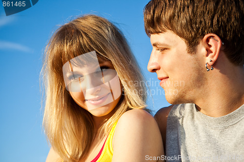 Image of Young couple in love