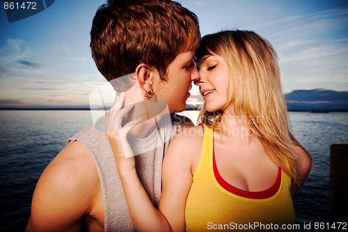 Image of Young couple in love