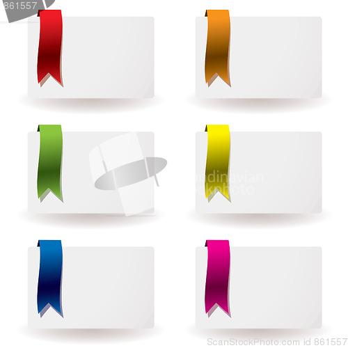 Image of ribbon business card