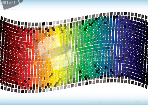 Image of Rainbow wave background