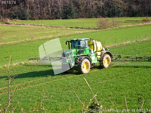 Image of Tractor spraying