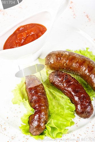 Image of grilled venison sausage