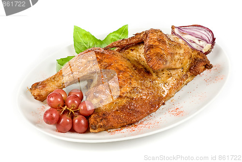 Image of Half roasted chicken