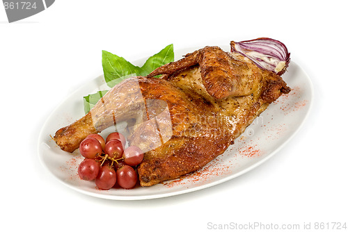 Image of Half grilled chicken