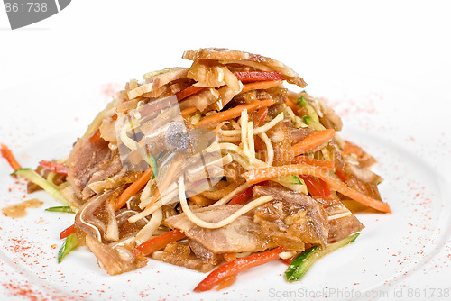 Image of Salad with pig ear with celery
