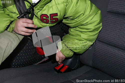 Image of Barn med sikkerhedssele