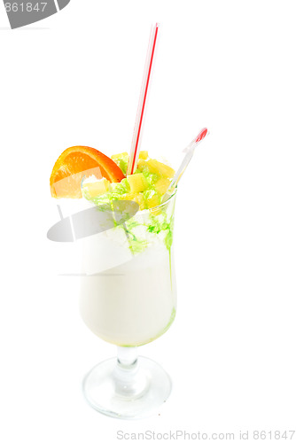 Image of milk fruit cocktail