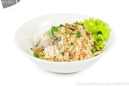 Image of risotto whit seafood