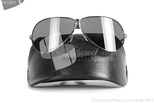 Image of Modern black sunglasses