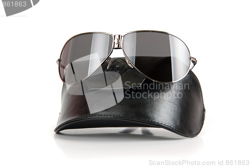 Image of Modern black sunglasses