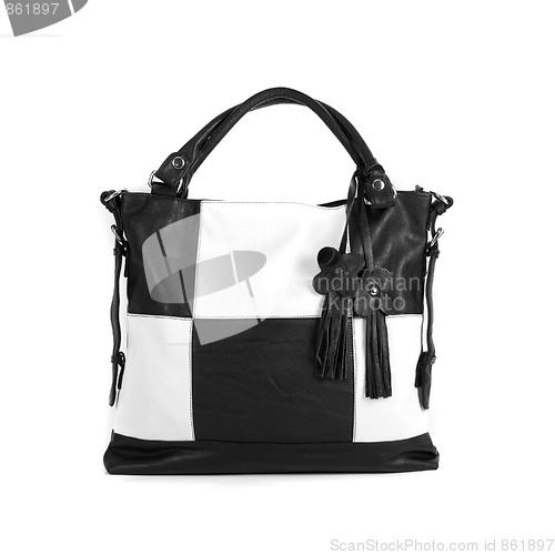 Image of Black and white bag