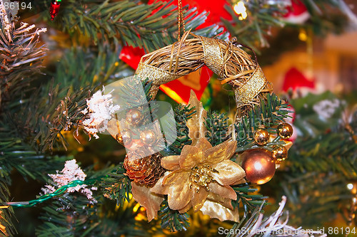 Image of mini christmas tree wreath