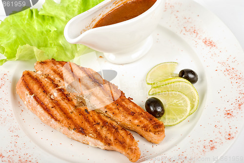 Image of Grilled trout steak