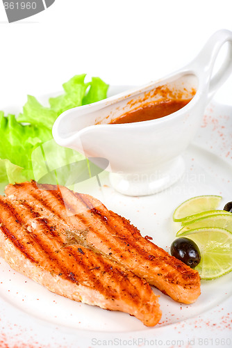 Image of Grilled salmon steak