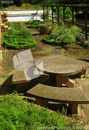 Image of Large herb garden