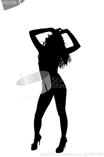 Image of women dancing in silhouette