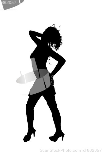 Image of women dancing in silhouette