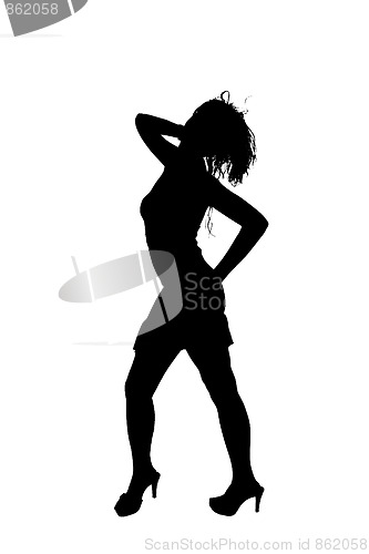 Image of women dancing in silhouette