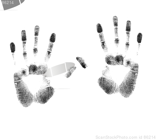 Image of A Pair OF Hand Prints