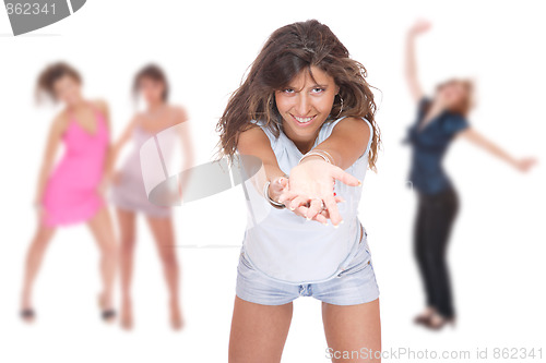 Image of Group of happy pretty girls