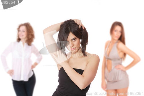 Image of Group of happy pretty girls