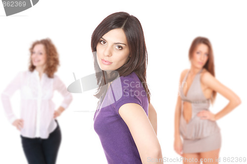 Image of Group of happy pretty girls