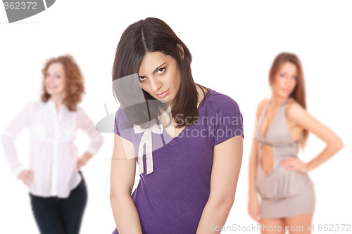 Image of Group of happy pretty girls