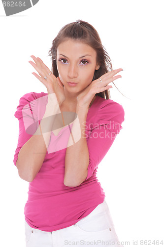 Image of Beautiful young woman