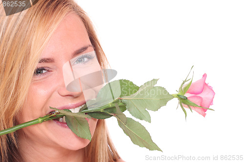 Image of Portrait of Fresh and Beautiful blond woman