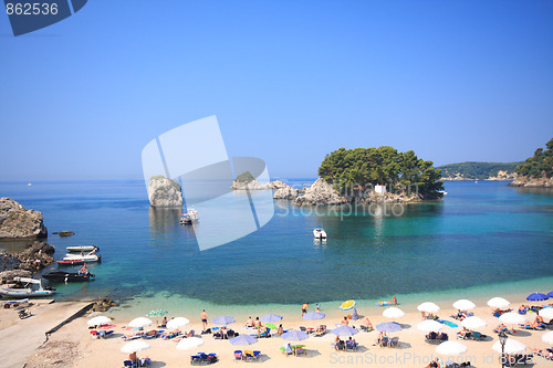 Image of summer on the beach in Greece