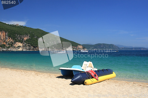 Image of summer on the beach in Greece